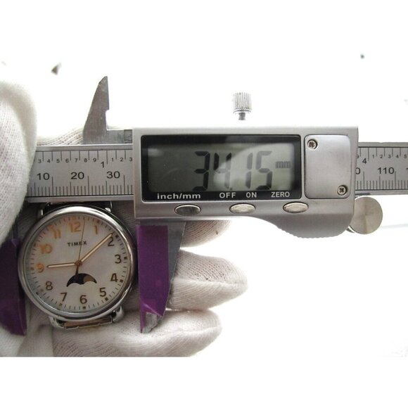Women Timex Mother of Pearl Quartz WR Analog 34mm Watch (H718) \